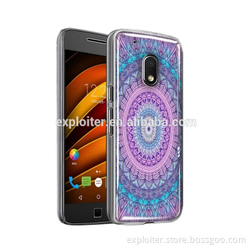 Ultra-thin soft plastic epoxy fashion phone case for motorola moto g4 play case